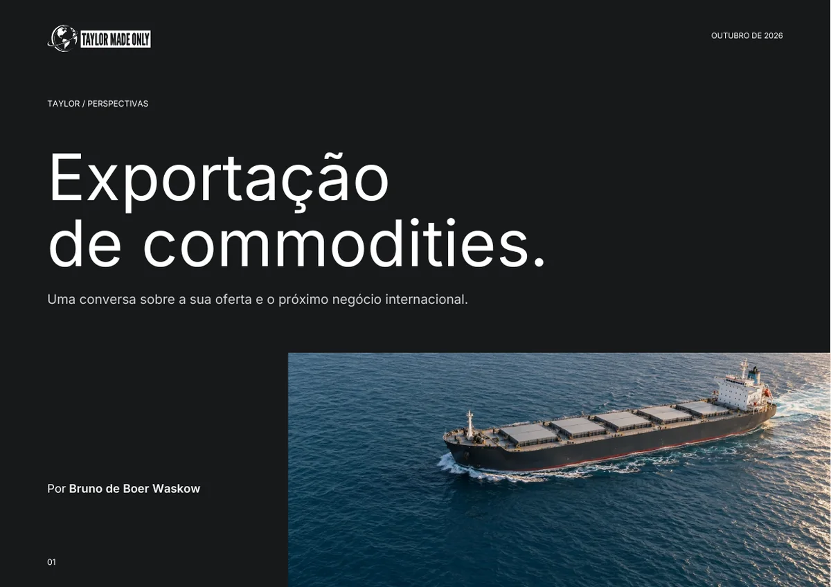 Capa de Exportação de commodities