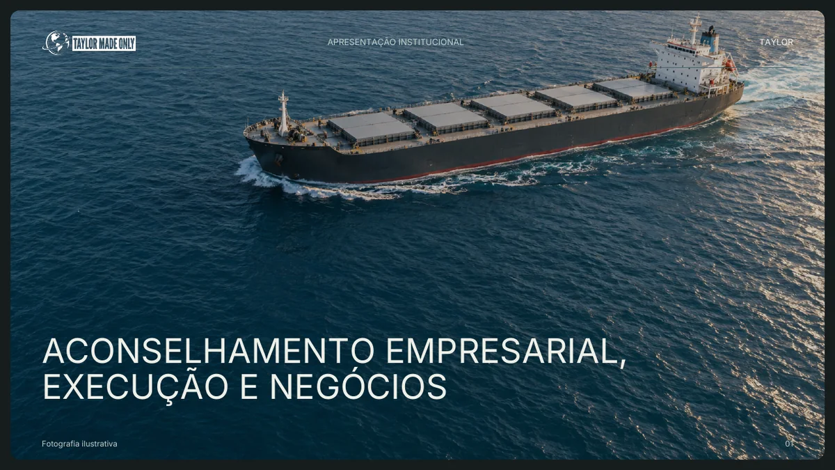 Capa de Taylor — Apresentação institucional